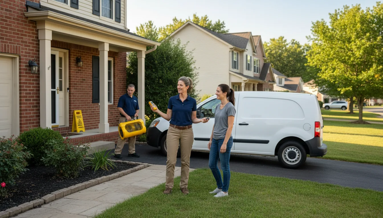 Residential water damage restoration in Kenilworth, IL